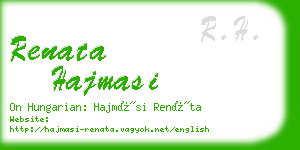 renata hajmasi business card